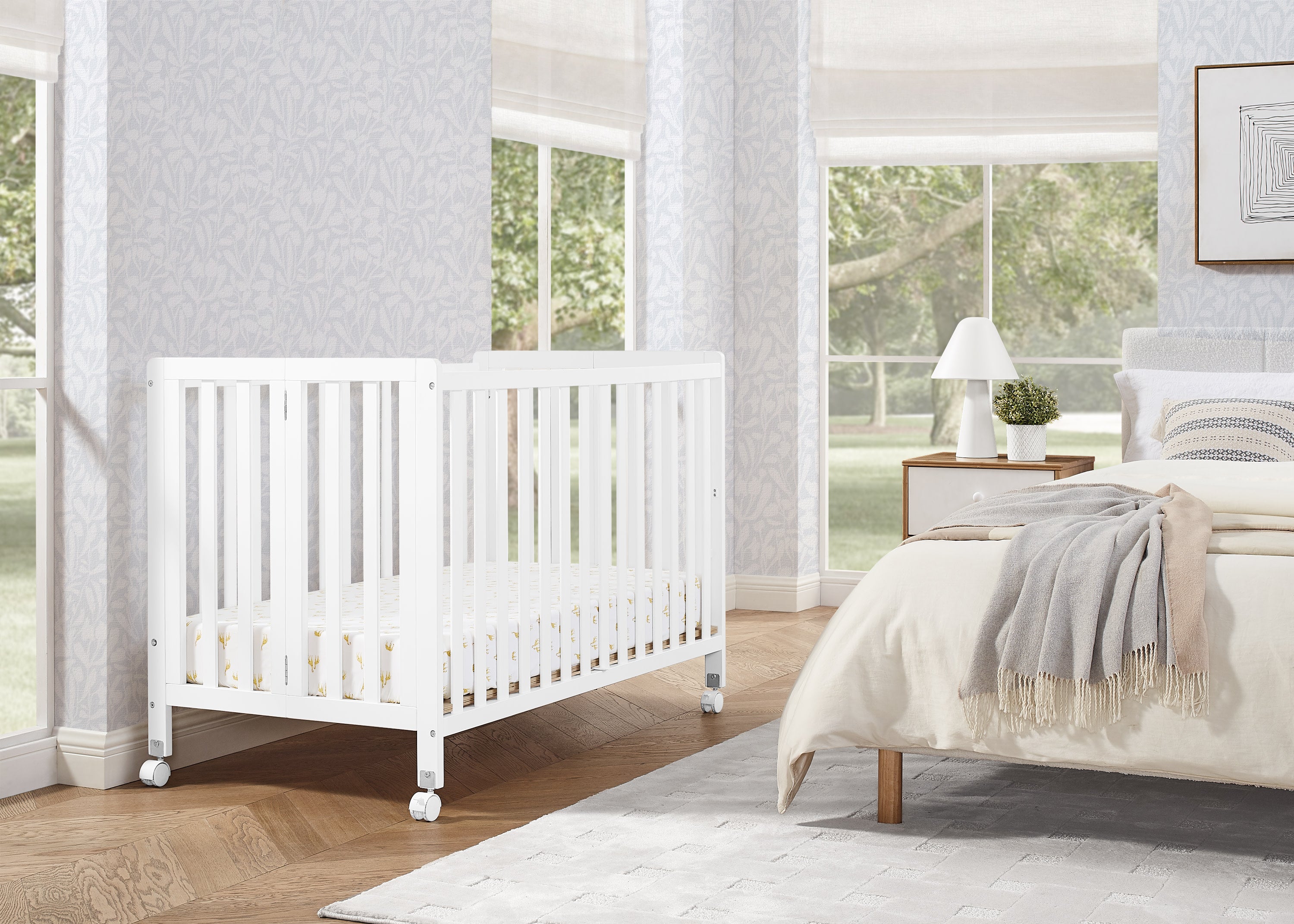 Foldable full size crib on sale