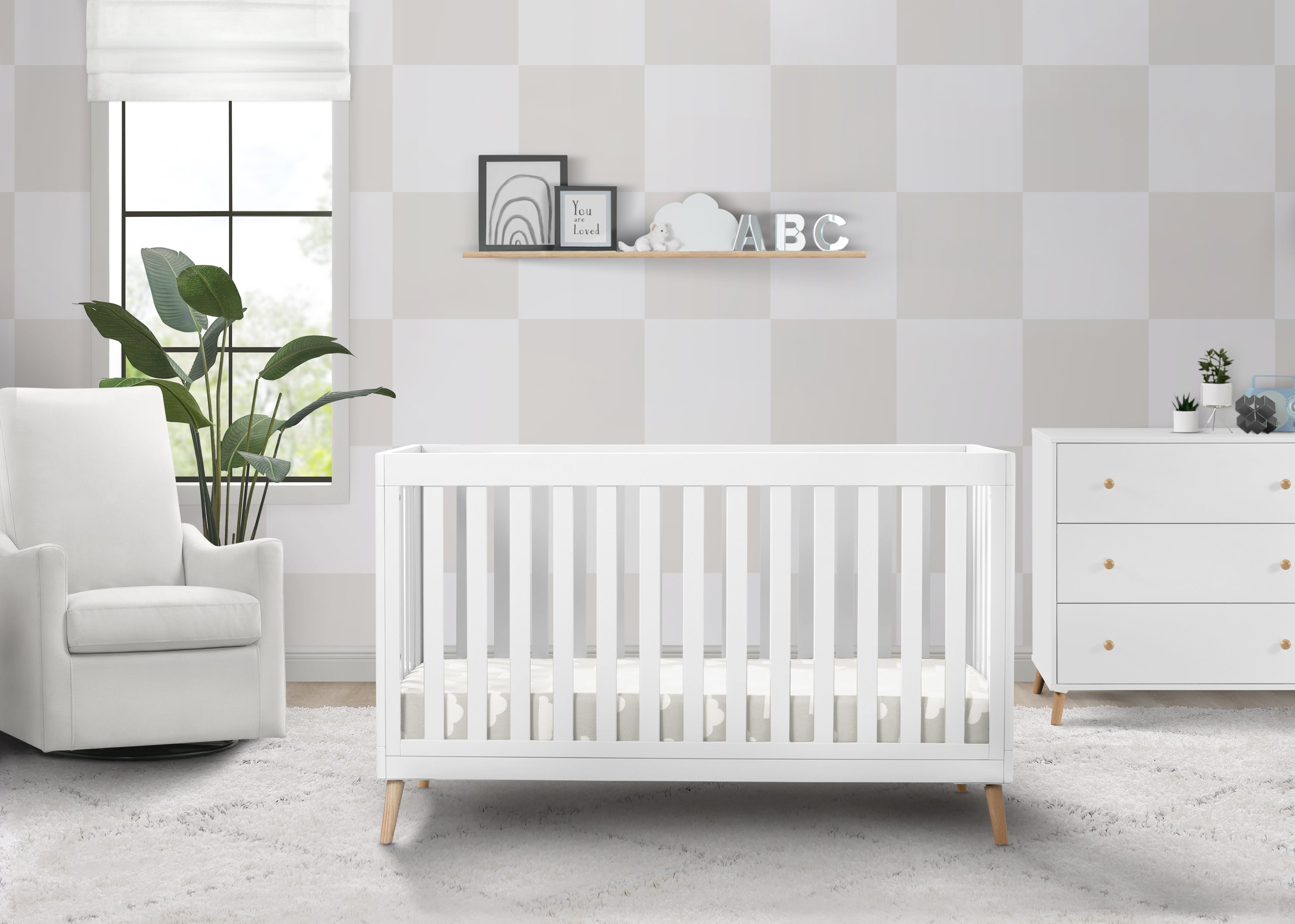 Delta children white crib online