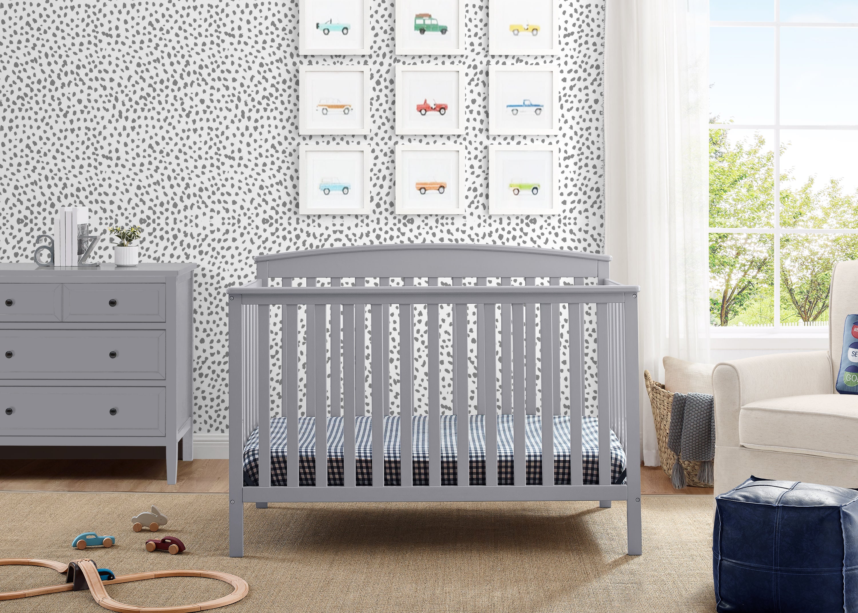 Delta Gray Nursery Hangers 24 Pack for Baby, Toddler, Kids, Children (3  Packs of 8) (Gray)
