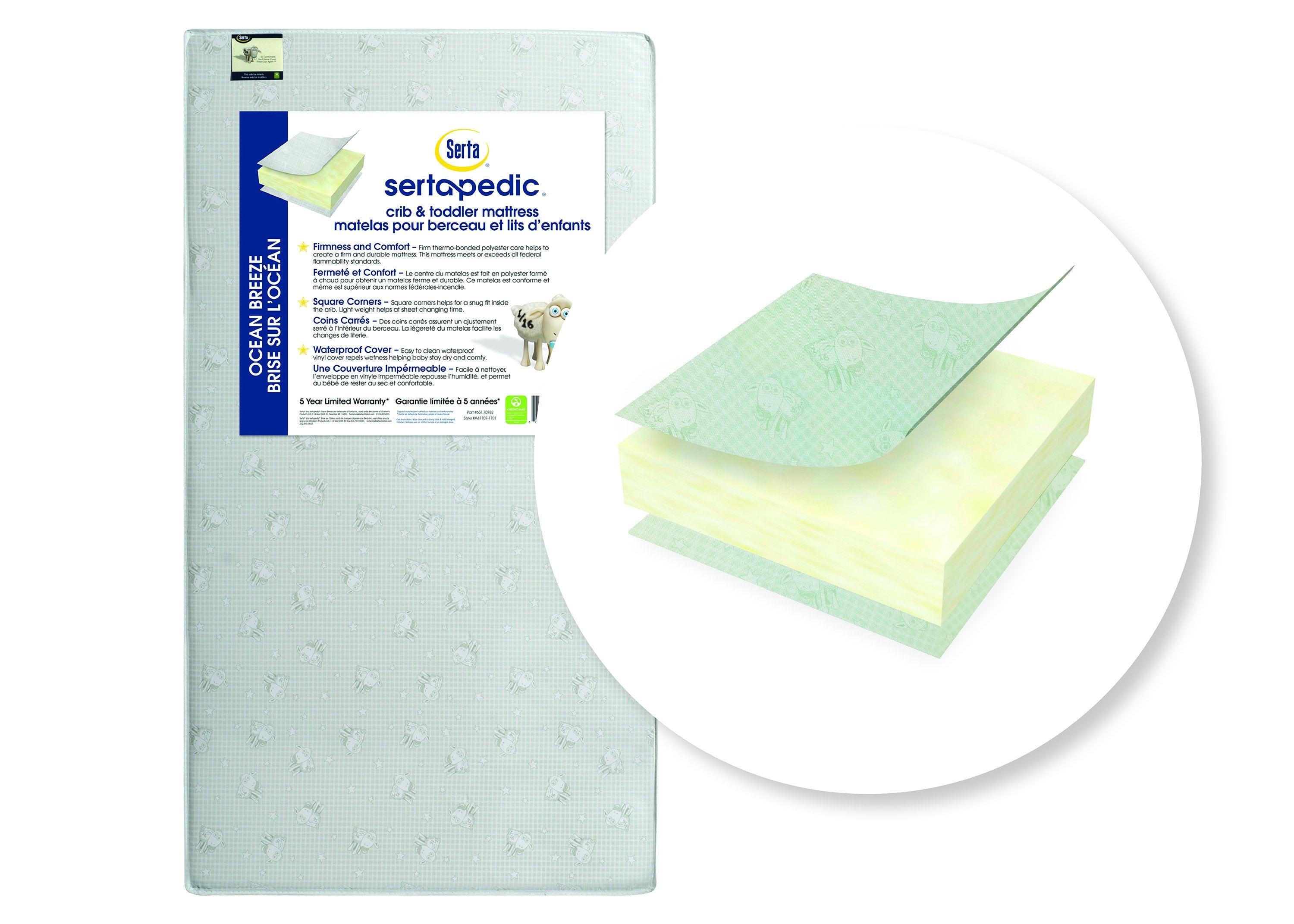 Sertapedic cheap crib mattress