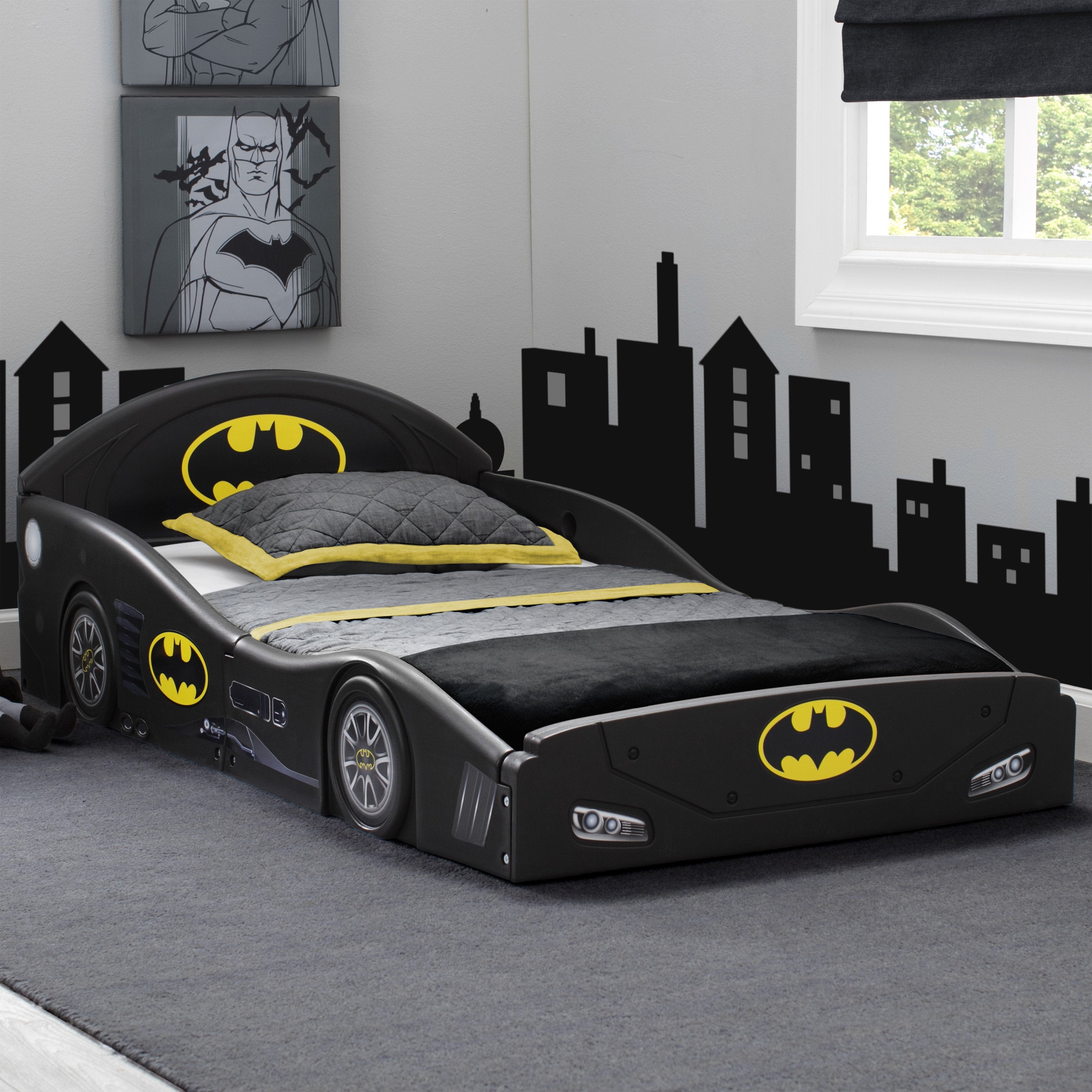 Delta Children DC Comics Batmobile Batman Twin Car Toddler Bed