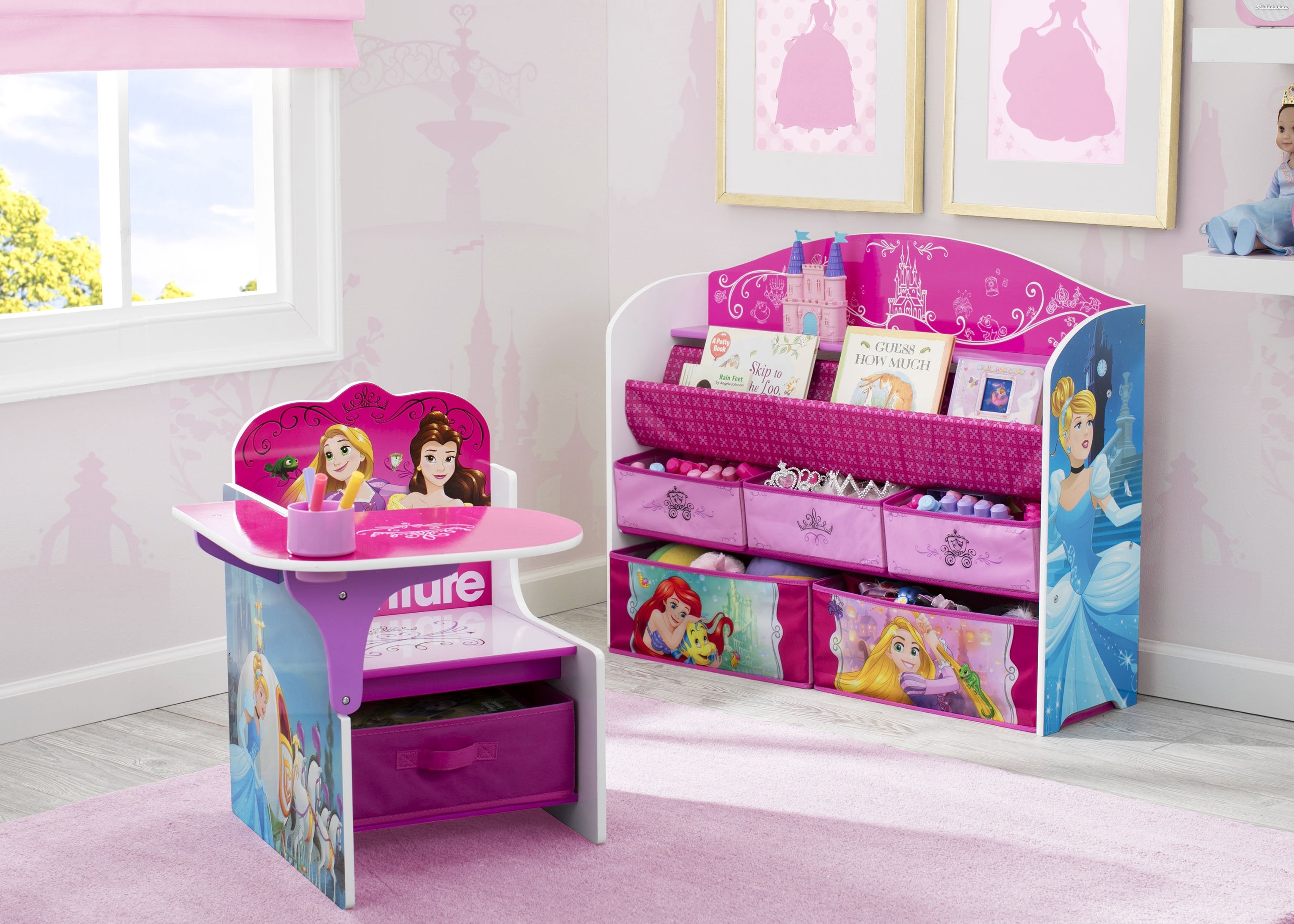 Princess desk outlet and chair set