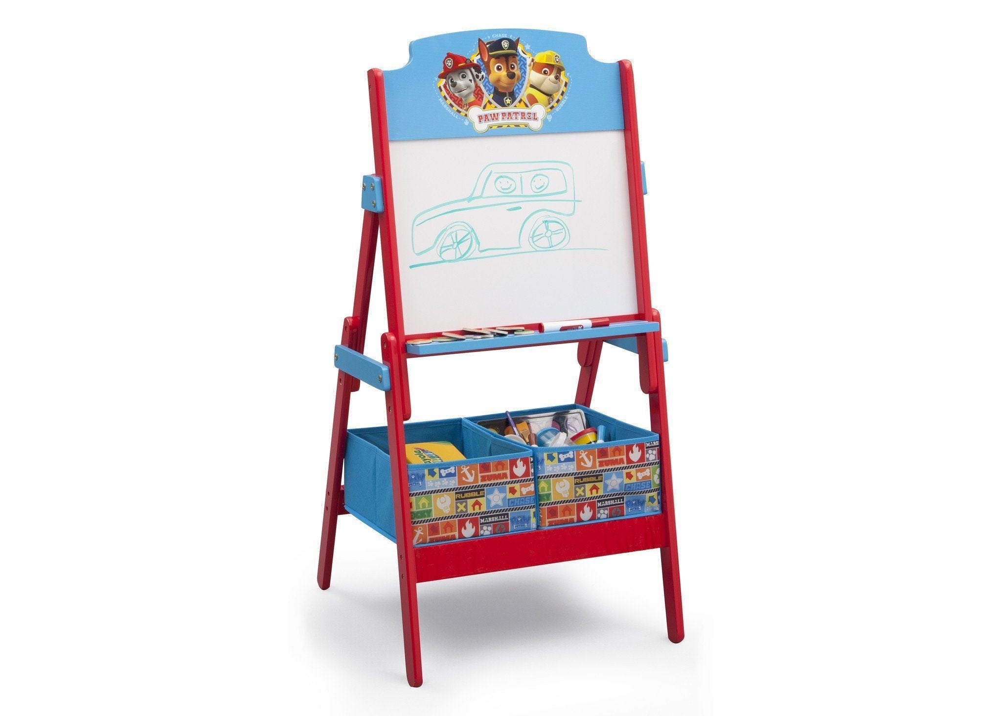 Children's Wood Easel w/ Storage Bins - First Impressions