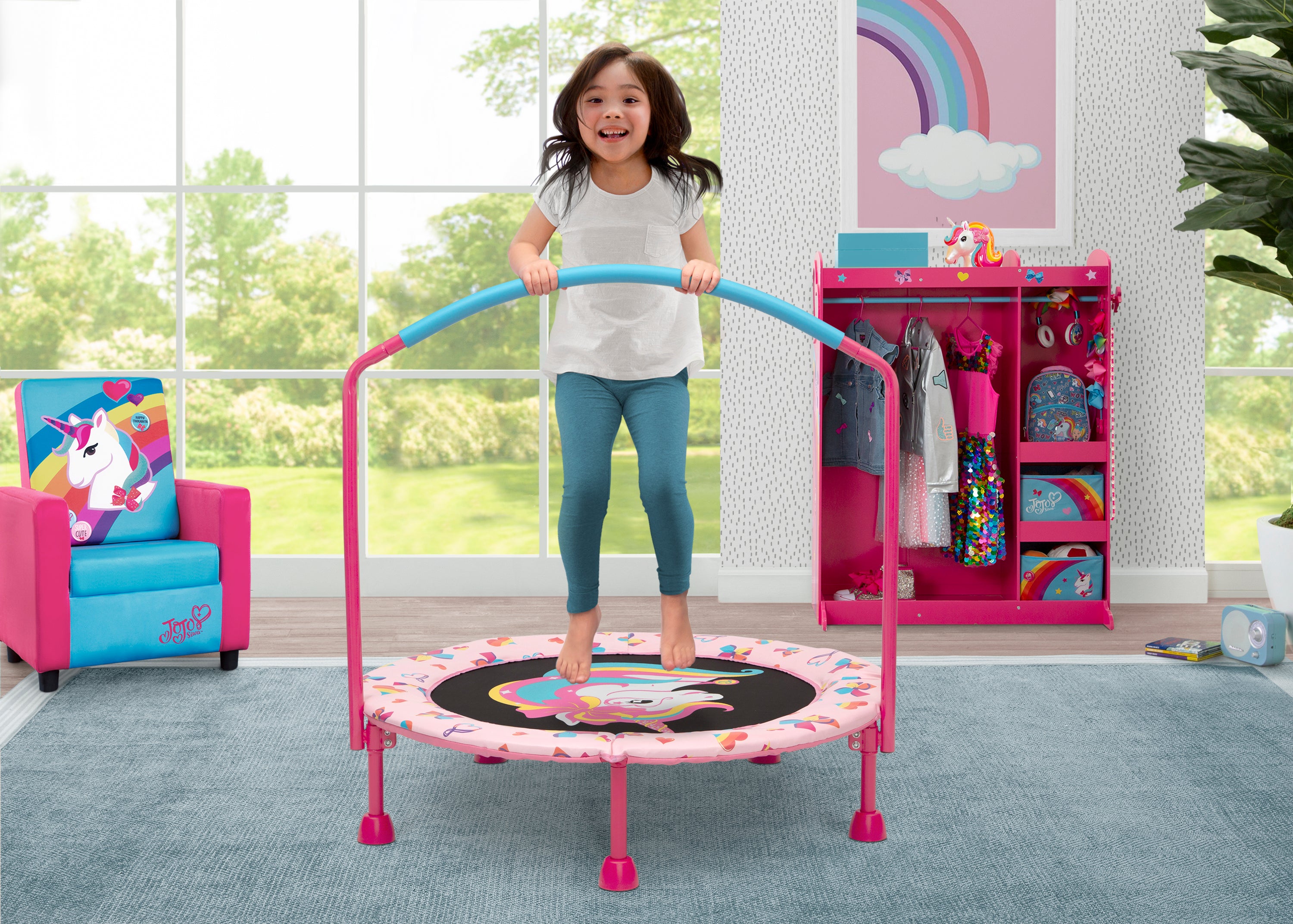 Deluxe Padded Trampoline - Play with a Purpose