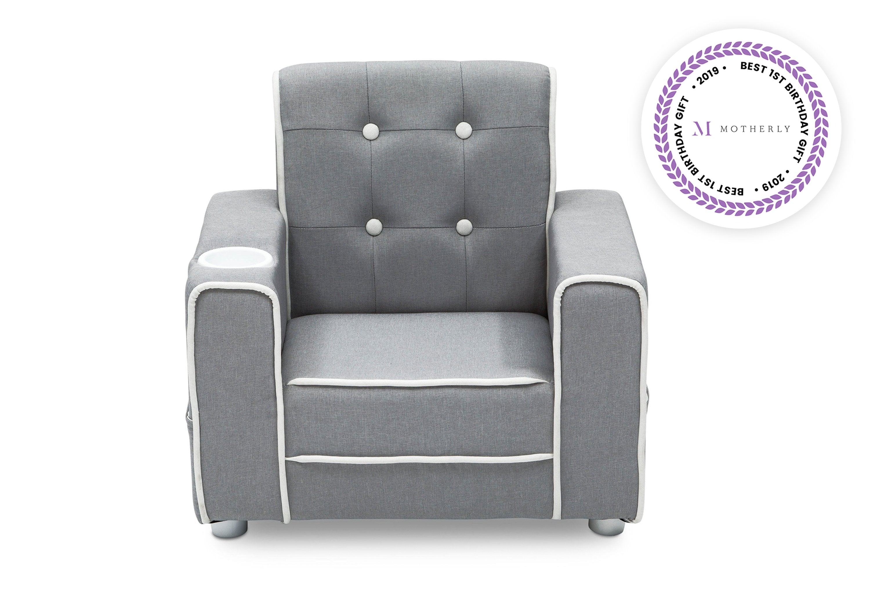 Grey childrens chair hot sale