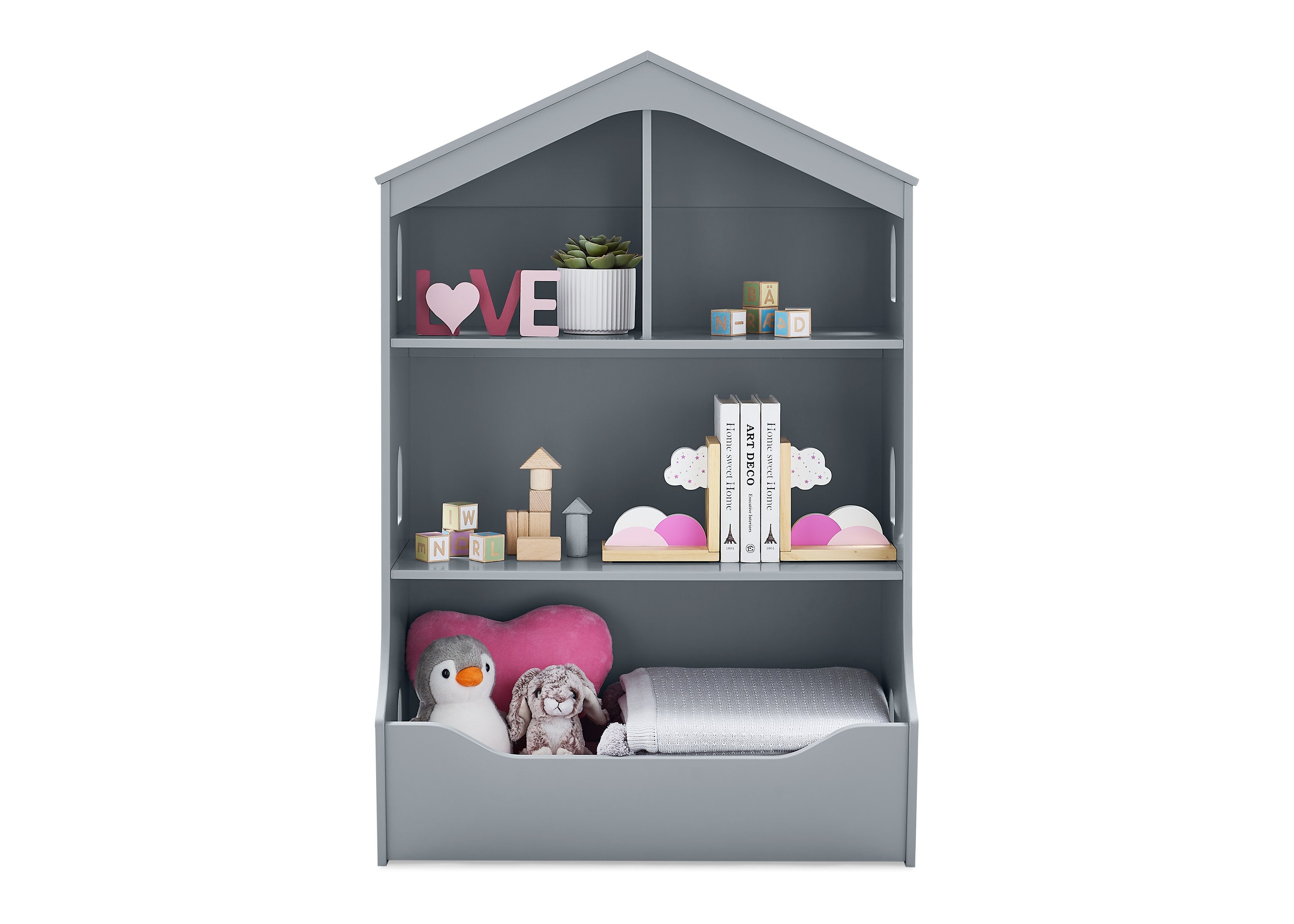 Playhouse Bookcase with Toy Storage Delta Children