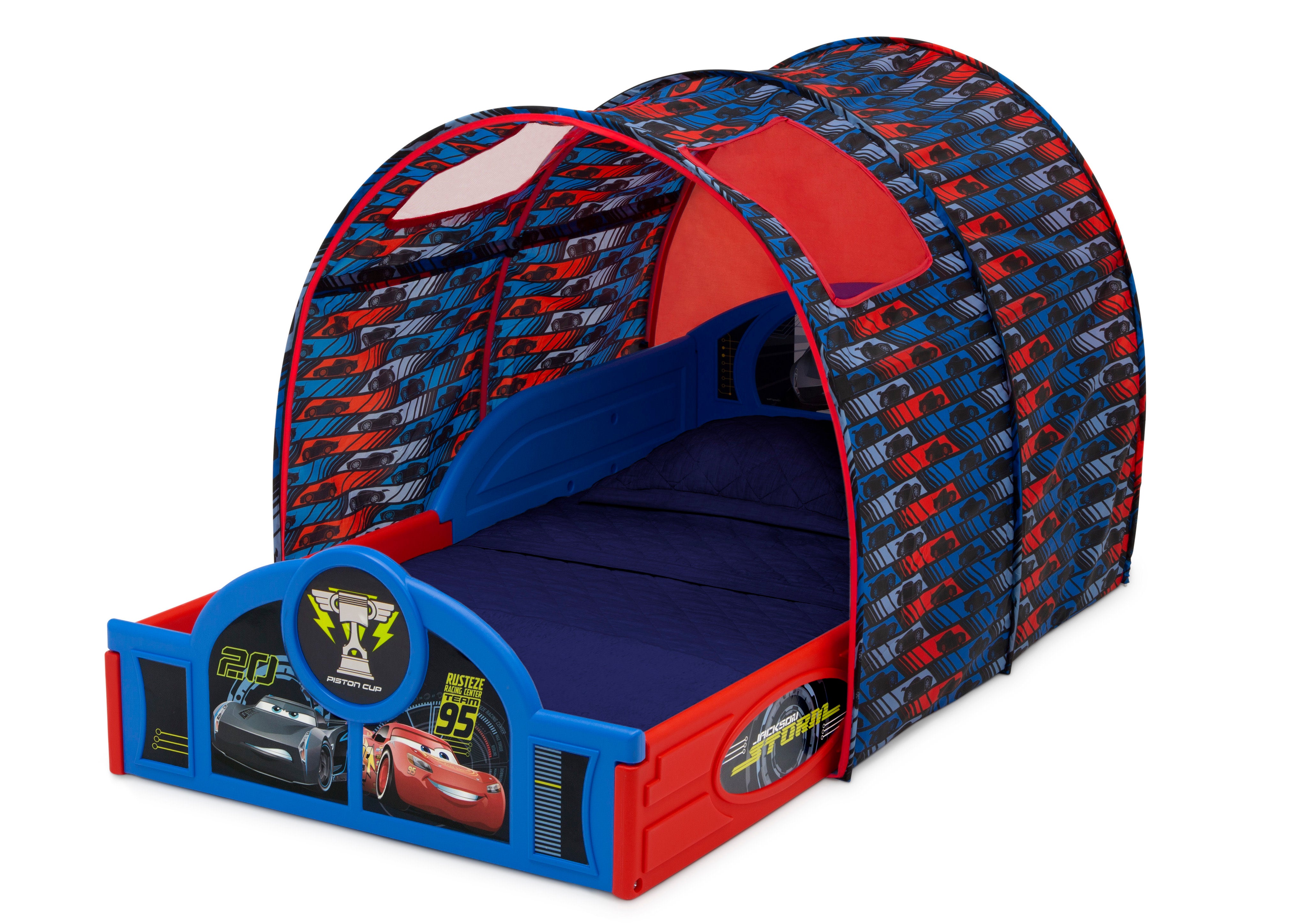 Cars Sleep and Play Toddler Bed with Tent Delta Children