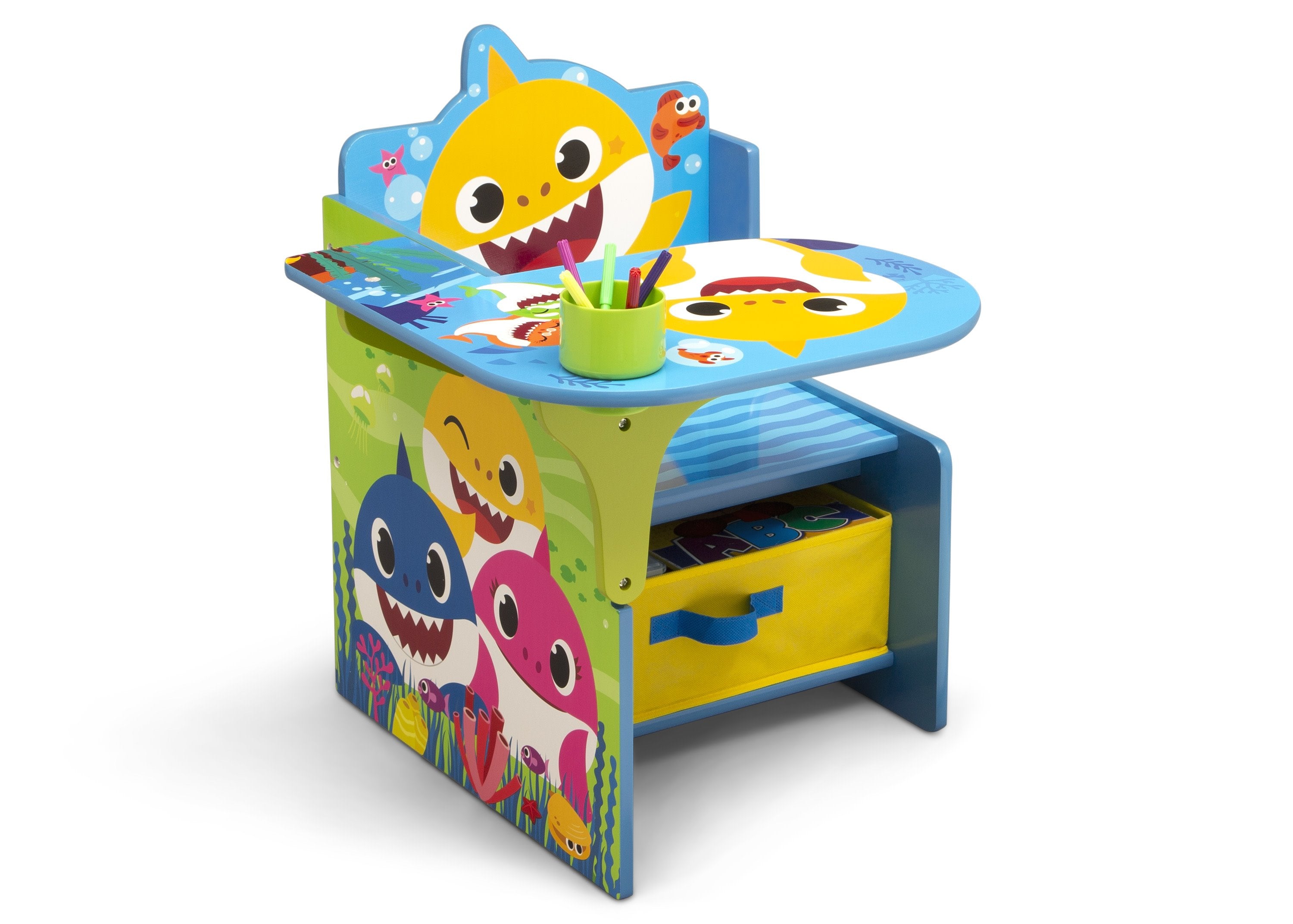 Baby Shark Chair Desk with Storage Bin Delta Children