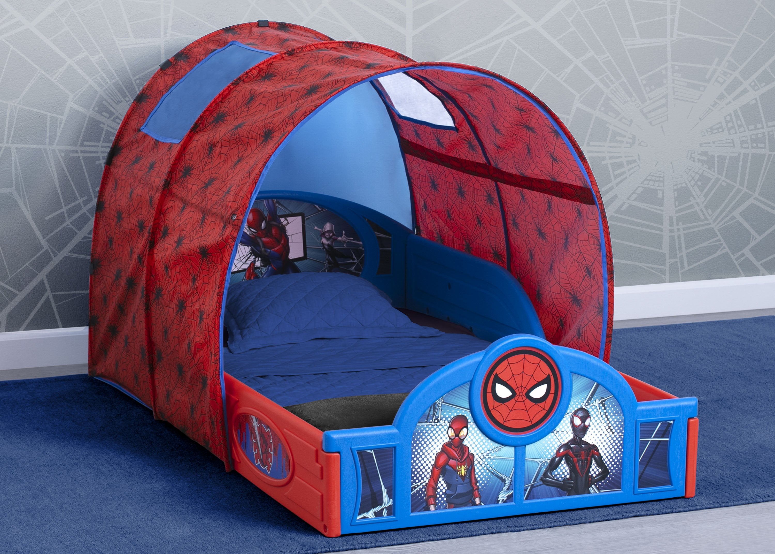 Spiderman Single Duvet Cover Set Children's Superhero Reversible Cotton  Bedding