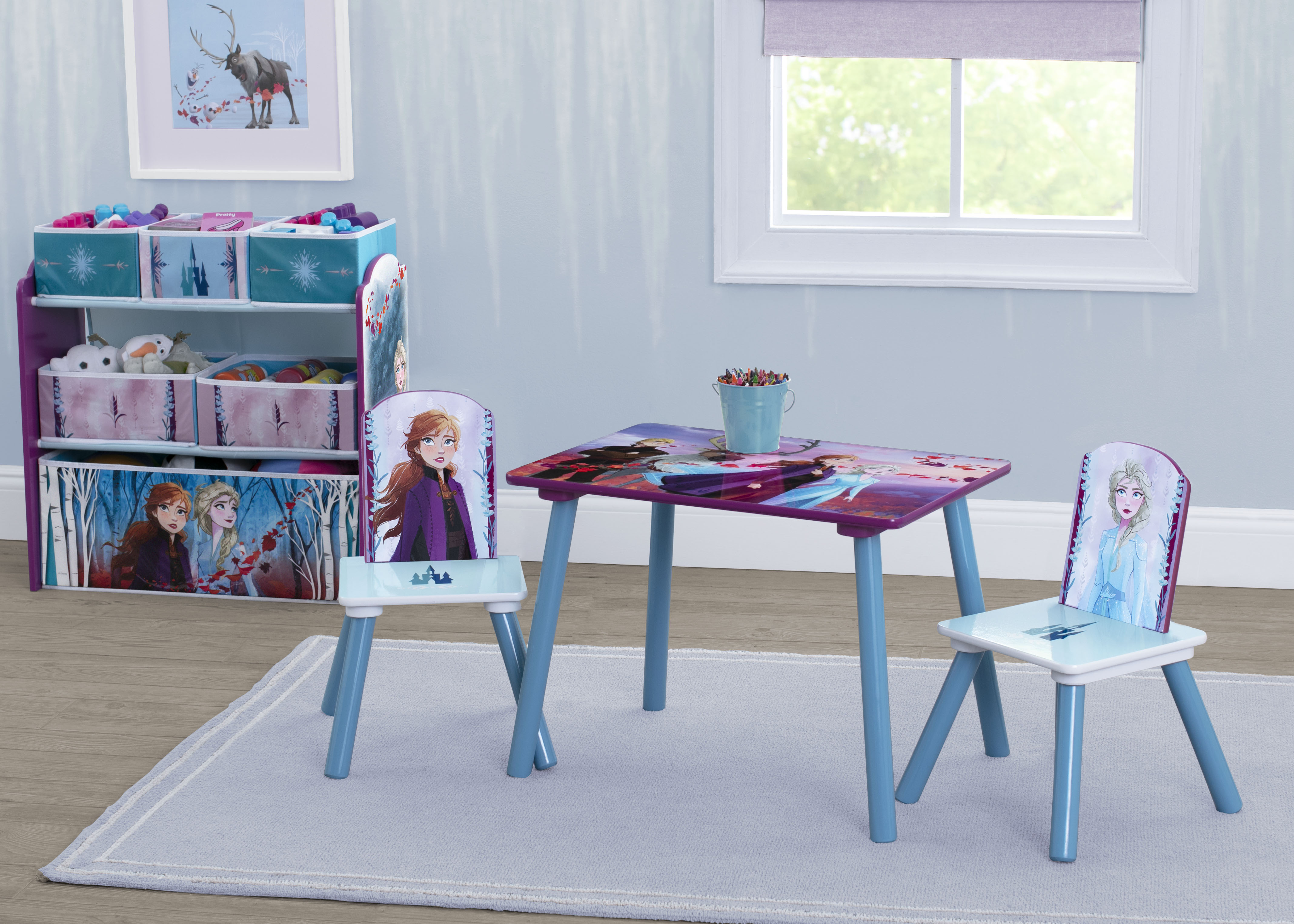 Frozen II Chair Desk with Storage Bin - Delta Children