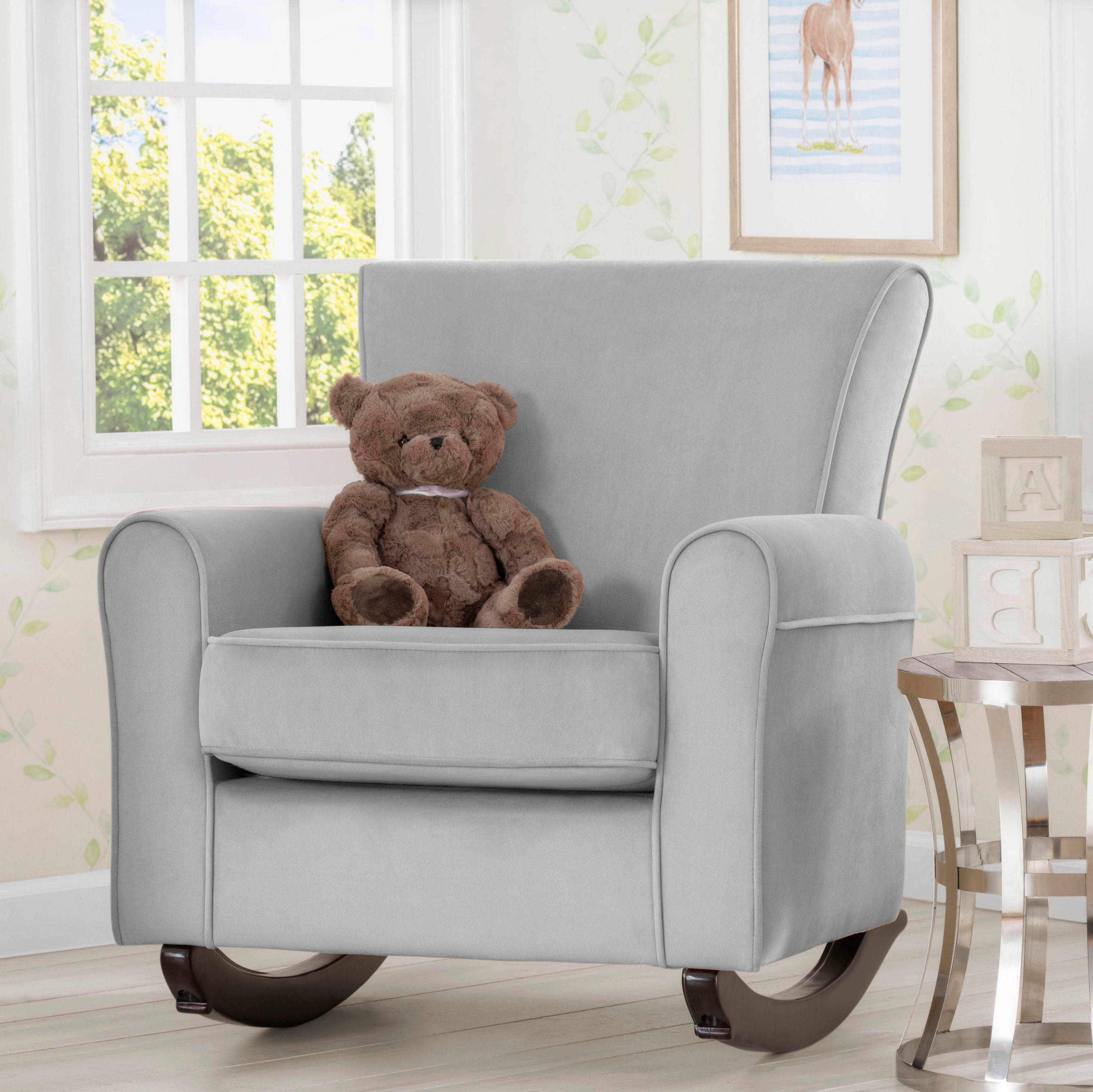 Lancaster Rocking Chair featuring LiveSmart Fabric Delta Children