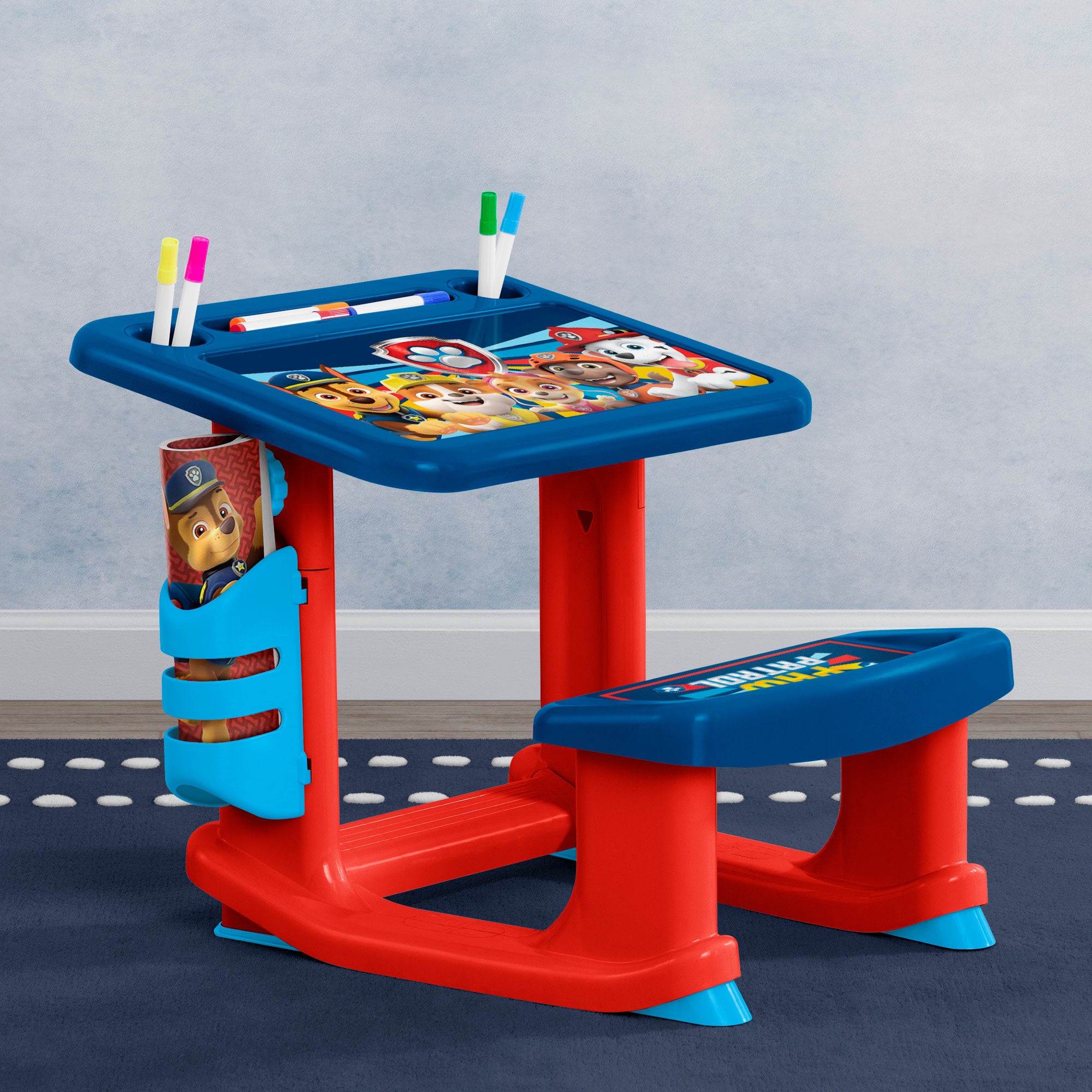 Megajoy AU Musical Projector 24 Pattern Painting Drawing Table Desk Kids  Early Learning Toy - Blue