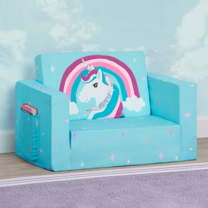 Unicorn Cozee Flip Out Chair - 2-in-1 Convertible Chair to Lounger for Kids 5