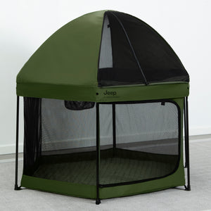 Hexagon Pop Up Play Yard with Removable Canopy 8