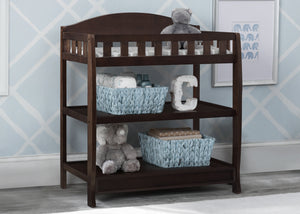 Changing table dark wood best sale