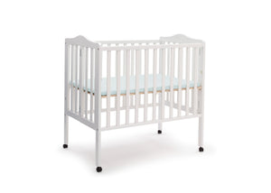 Folding Portable Mini Baby Crib with 1.5 inch Mattress Delta Children