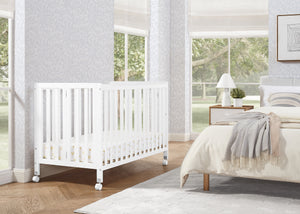 Delta folding crib best sale