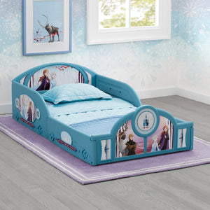 Frozen II Plastic Sleep and Play Toddler Bed 11