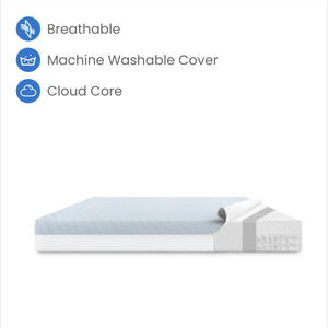 Ionic Breathe Crib and Toddler Mattress with Cloud Core 4