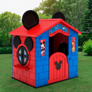 Mickey Mouse Plastic Indoor/Outdoor Playhouse with Easy Assembly 0