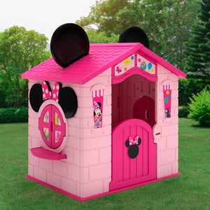 Minnie Mouse Plastic Indoor/Outdoor Playhouse with Easy Assembly 0