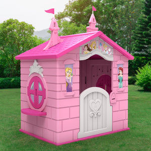 Disney Princess Plastic Indoor/Outdoor Playhouse with Easy Assembly by Delta Children 0