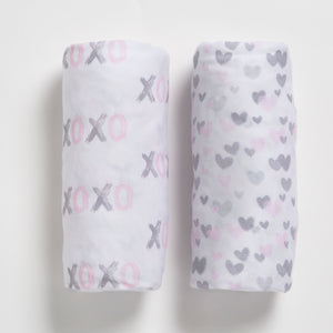 Hearts N Kisses Fitted Crib Sheets - 2 Pack 7