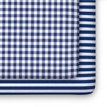 Blue Gingham Fitted Crib Sheets - 2 Pack