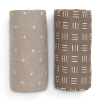 Neutral Boho Fitted Crib Sheets - 2 Pack