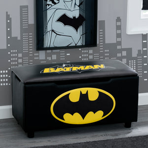 Batman Upholstered Storage Bench for Kids 0