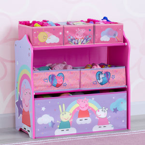 Peppa Pig 6 Bin Design and Store Toy Organizer 19