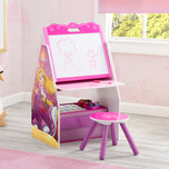 Princess Activity Center - Easel Desk with Stool & Toy Organizer