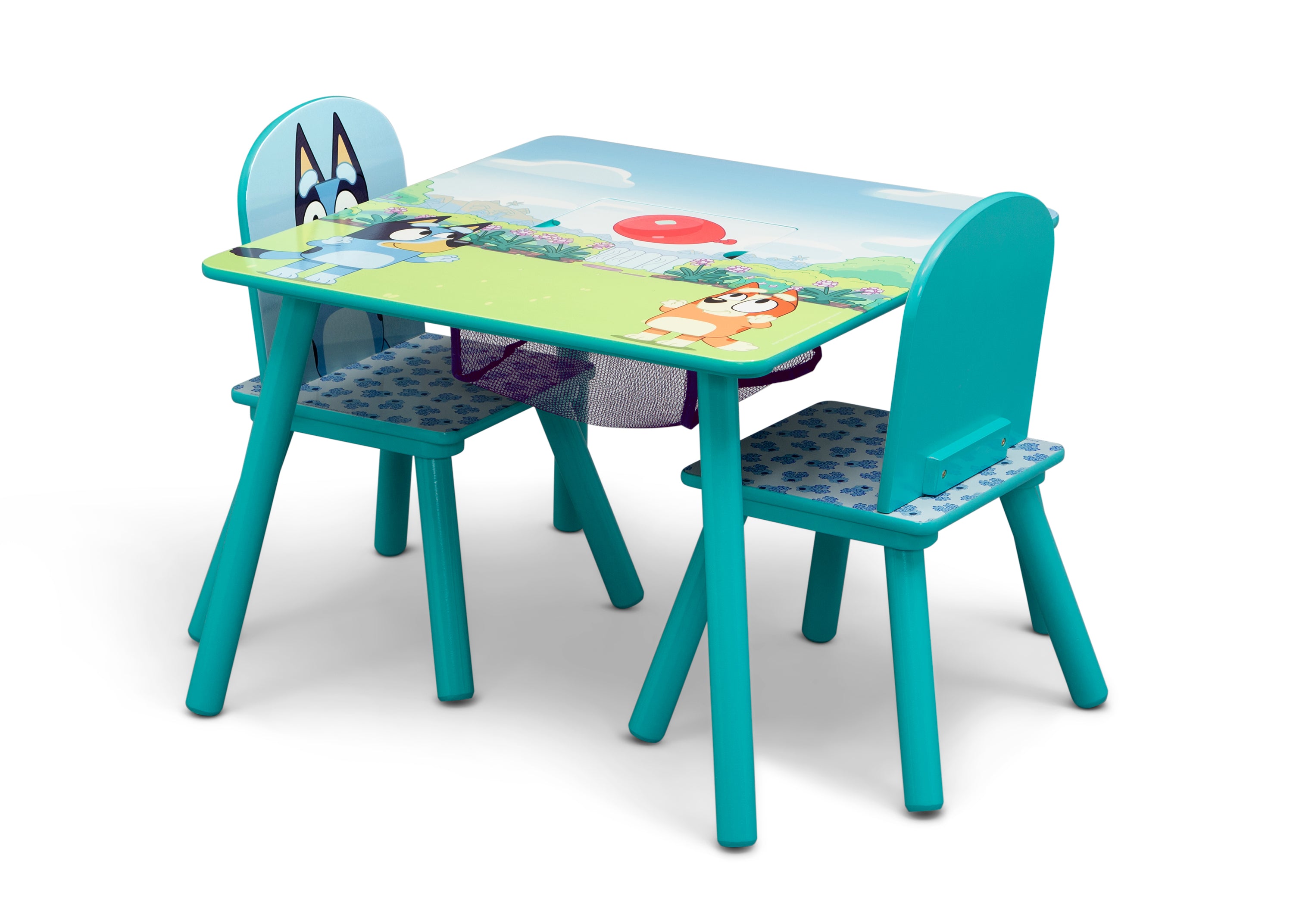 Bluey Kids Table and Chair Set with Storage (2 Chairs Included) | Delta ...