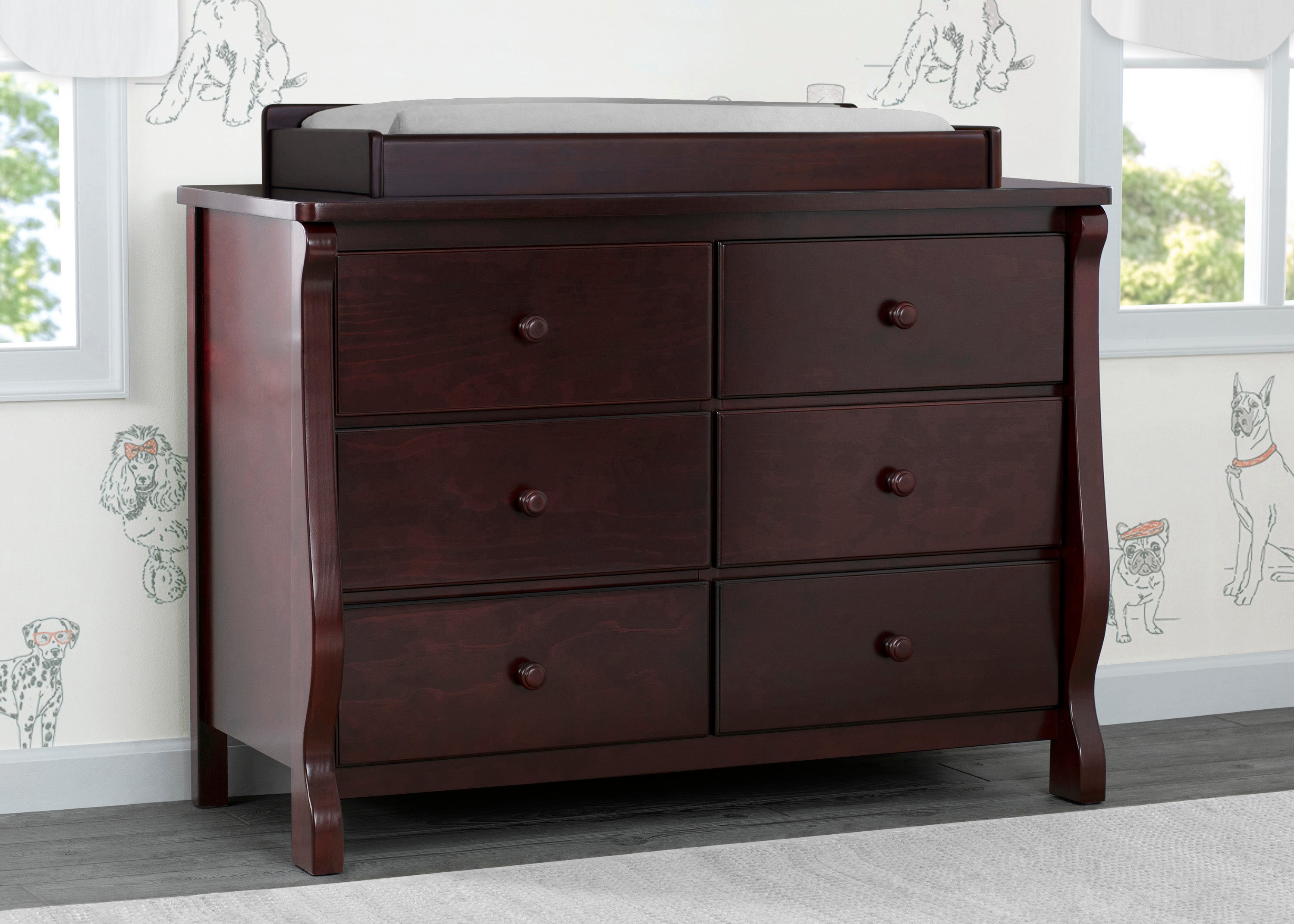 Canton / Eclipse 6 Drawer Dresser with Interlocking Drawers | Delta ...