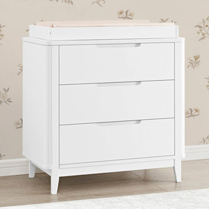 Noah 3 Drawer Dresser with Changing Top and Interlocking Drawers 5