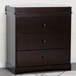 Skylar 3 Drawer Dresser with Changing Top and Interlocking Drawers 23