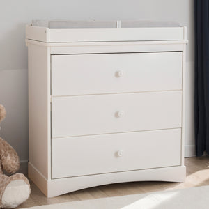 Sutton 3 Drawer Dresser with Changing Top and Interlocking Drawers 20