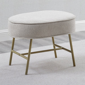 Ella Ottoman with LiveSmart Evolve Fabric Limestone with Melted Bronze & Natural (1419) 20