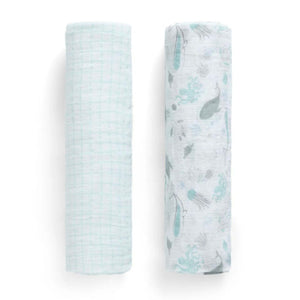 100% Cotton Muslin Baby Receiving Blankets - 2 Pack 6