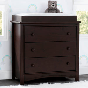 Perry 3 Drawer Dresser with Changing Top and Interlocking Drawers 10