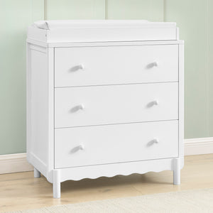 William 3 Drawer Dresser with Changing Top and Interlocking Drawers 22