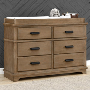 Asher 6 Drawer Dresser with Changing Top and Interlocking Drawers 17