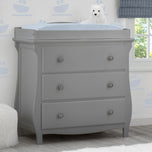 Delta Children Grey (026) Lancaster 3 Drawer Dresser with Changing Top (552030)