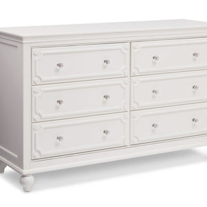 Delta Children White Ambiance (108) Princess Magical Dreams Dresser Side View  14