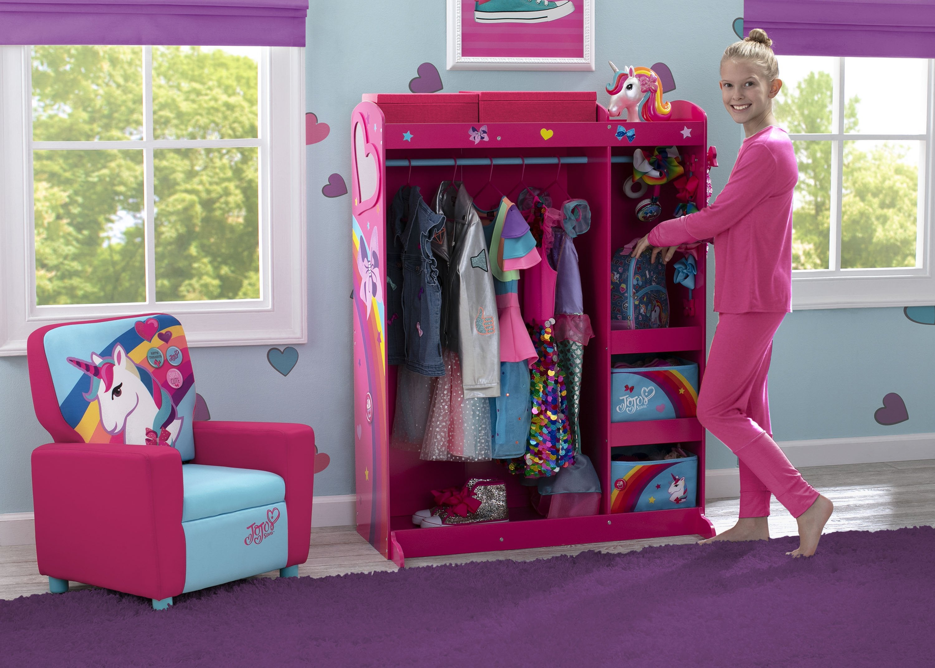 Dress Up Center with Mirror, Costume Organizer