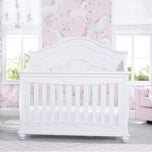 Simmons Kids Fairytale 5-in-1 Convertible Crib with Conversion Rails Bianca White (130)