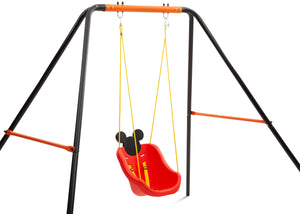 Orange Swing Seat for Baby ChildrenToddler Outdoor Garden Rope