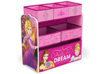 Delta Children Princess Multi-Bin Toy Organizer, Right Side View a1a