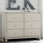 Simmons Kids Antique White (122) Cortona 6 Drawer Dresser