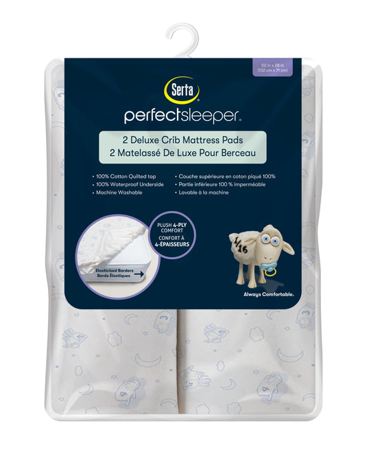 SertaPedic Liner Crib Mattress Pad (Set of 2) Serta